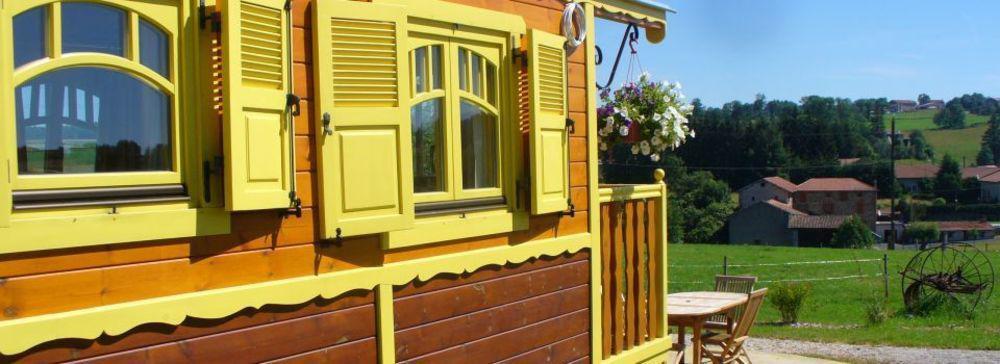 Les Roulottes De La Ferme Des Chanaux Saint-Julien-d'Ance Ngoại thất bức ảnh